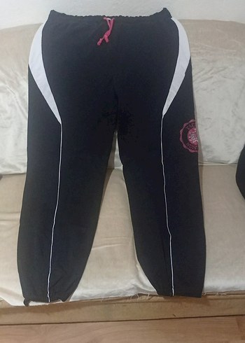 erkek  Siyah Baskılı Fermuarlı Eşofman Altı - Görsel 3