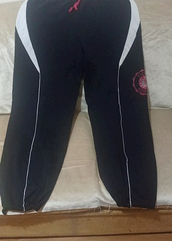 erkek  Siyah Baskılı Fermuarlı Eşofman Altı - Görsel 2