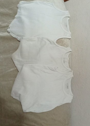 Beyaz Çocuk Atlet 3'lü Paket - Görsel 3