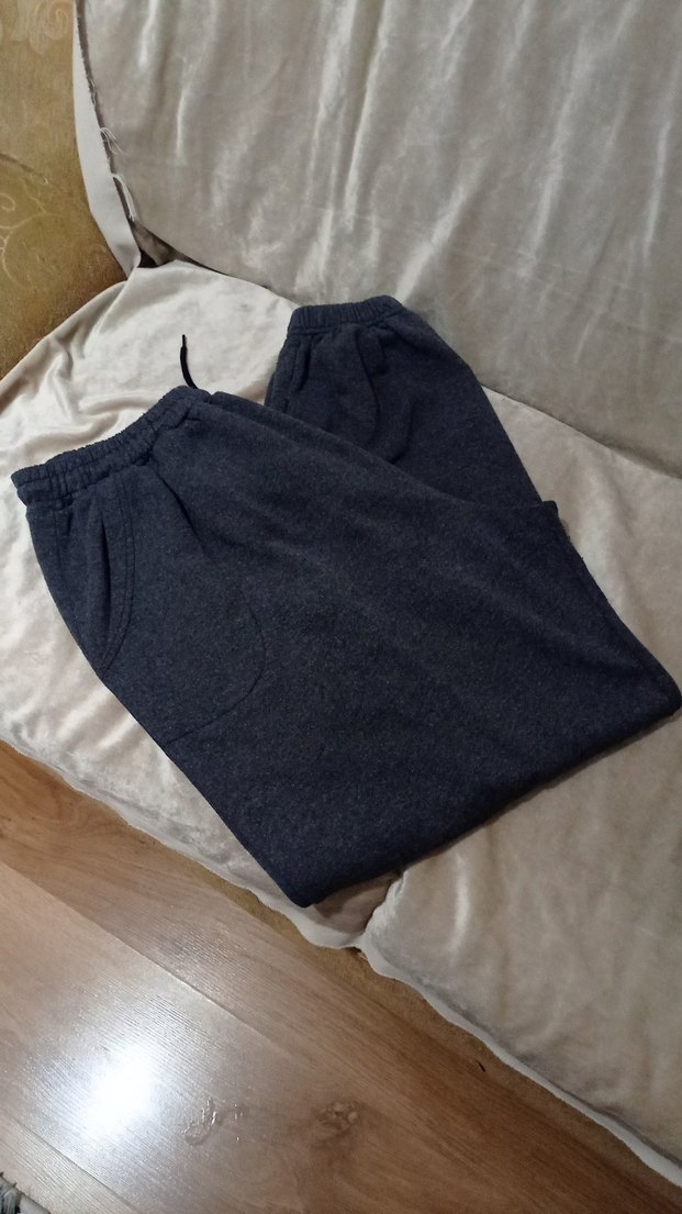 Gri Rahat Kesim Erkek Eşofman Altı - Görsel 4