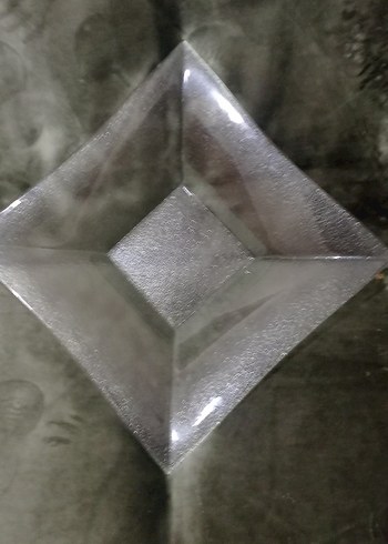 Gri Modern Cam Kare Tabak - Görsel 5