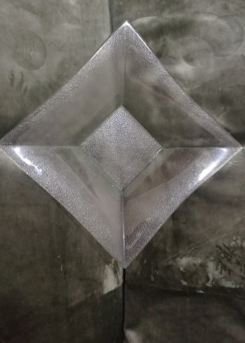 Gri Modern Cam Kare Tabak - Görsel 2