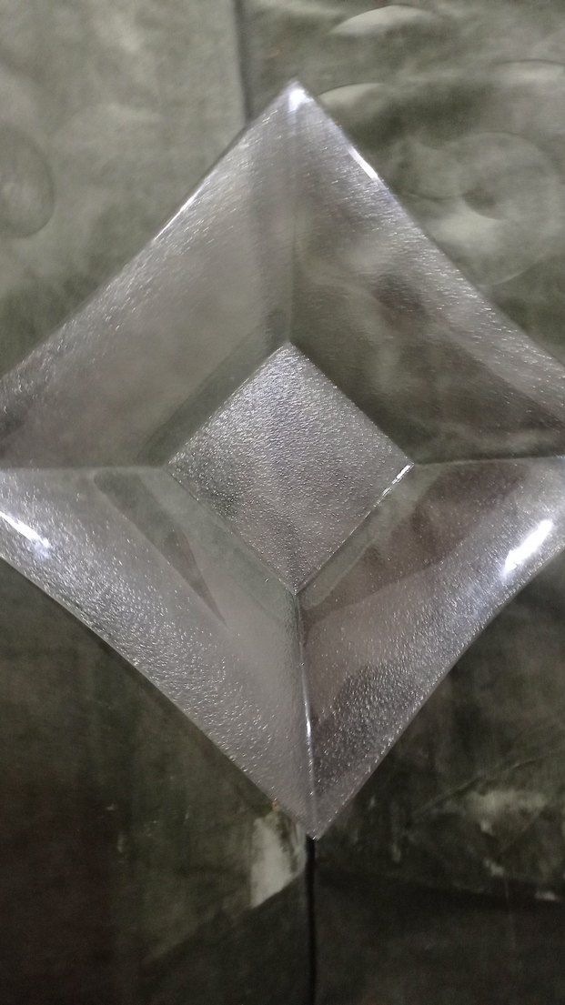 Gri Modern Cam Kare Tabak - Görsel 4