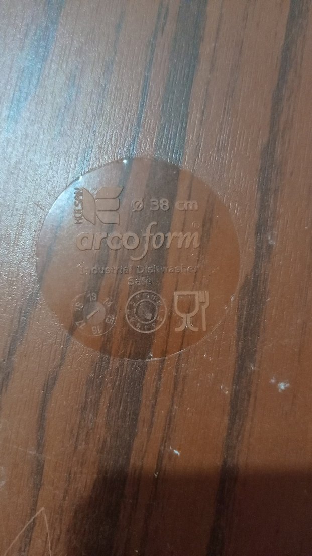 Koyu Kahverengi Yuvarlak Ahşap Tepsi - Görsel 4