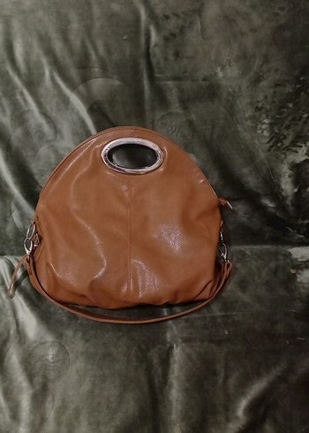 Bej Deri Kadın Çanta Tokalı - Görsel 2