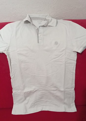 Düğmeli Beyaz Erkek Polo Tişört - Görsel 5