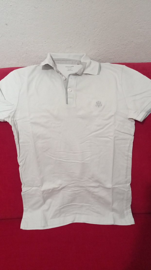 Düğmeli Beyaz Erkek Polo Tişört - Görsel 5