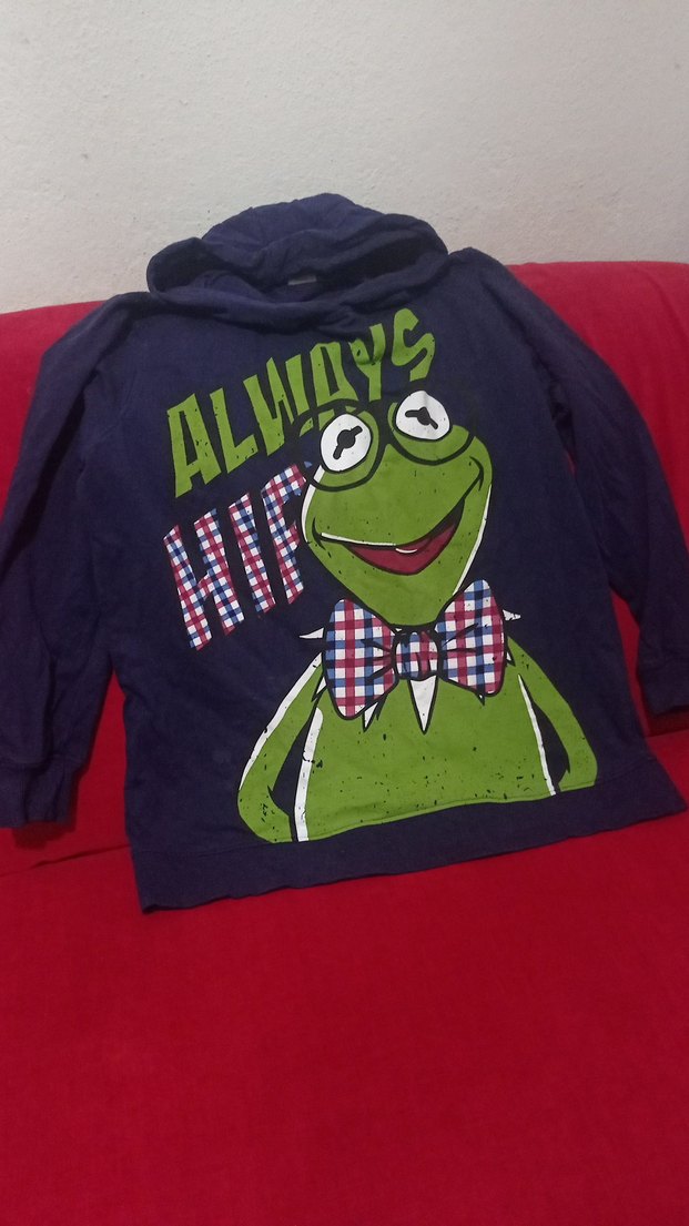 Çok Renkli Baskılı Kapüşonlu Sweatshirt - Görsel 3