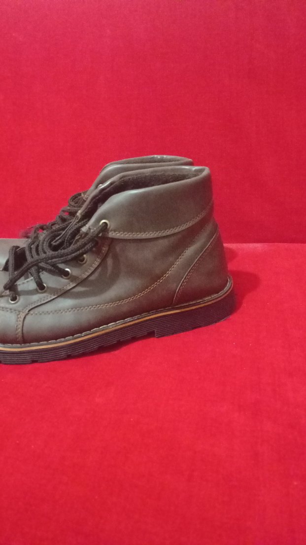 Erkek Kahverengi Minimalist Deri Bot - Görsel 2