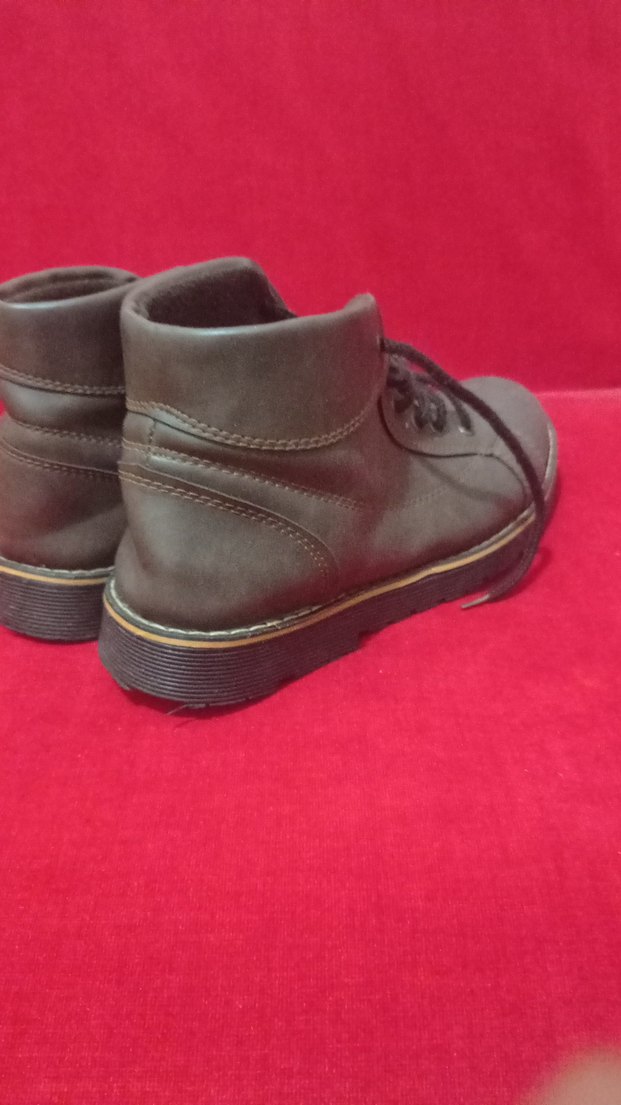 Erkek Kahverengi Minimalist Deri Bot - Görsel 5