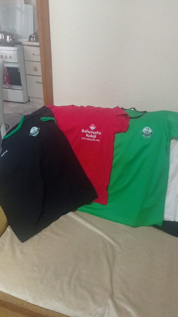 Erkek Koyu Yeşil Baskılı Kısa Kollu Polo Tişört - Görsel 4