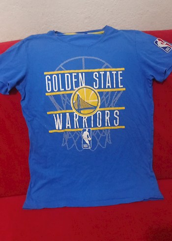 Erkek Mavi Golden State Warriors Baskılı Tişört - Görsel 2