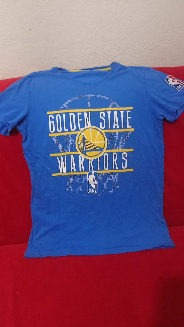 Erkek Mavi Golden State Warriors Baskılı Tişört - Görsel 2