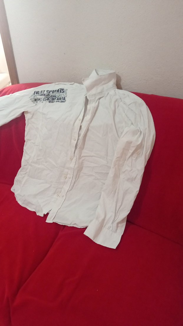 Erkek Beyaz Pamuklu Uzun Kollu Gömlek - Görsel 2