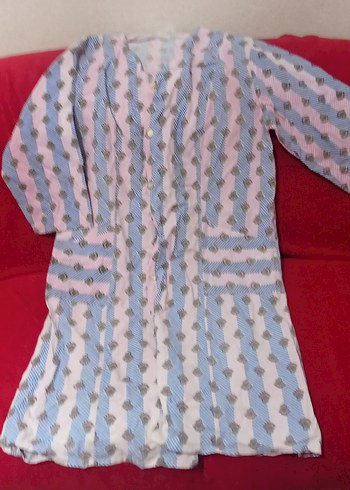 Bohem Çok Renkli Uzun Kollu Kadın sabahlık - Görsel 2