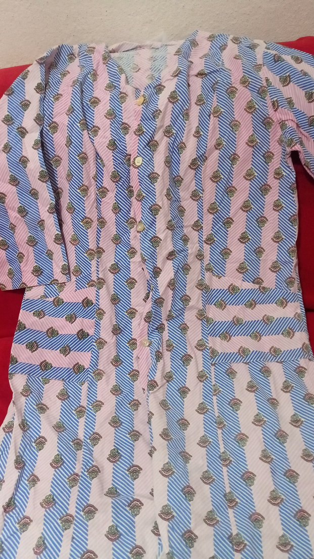 Bohem Çok Renkli Uzun Kollu Kadın sabahlık - Görsel 3