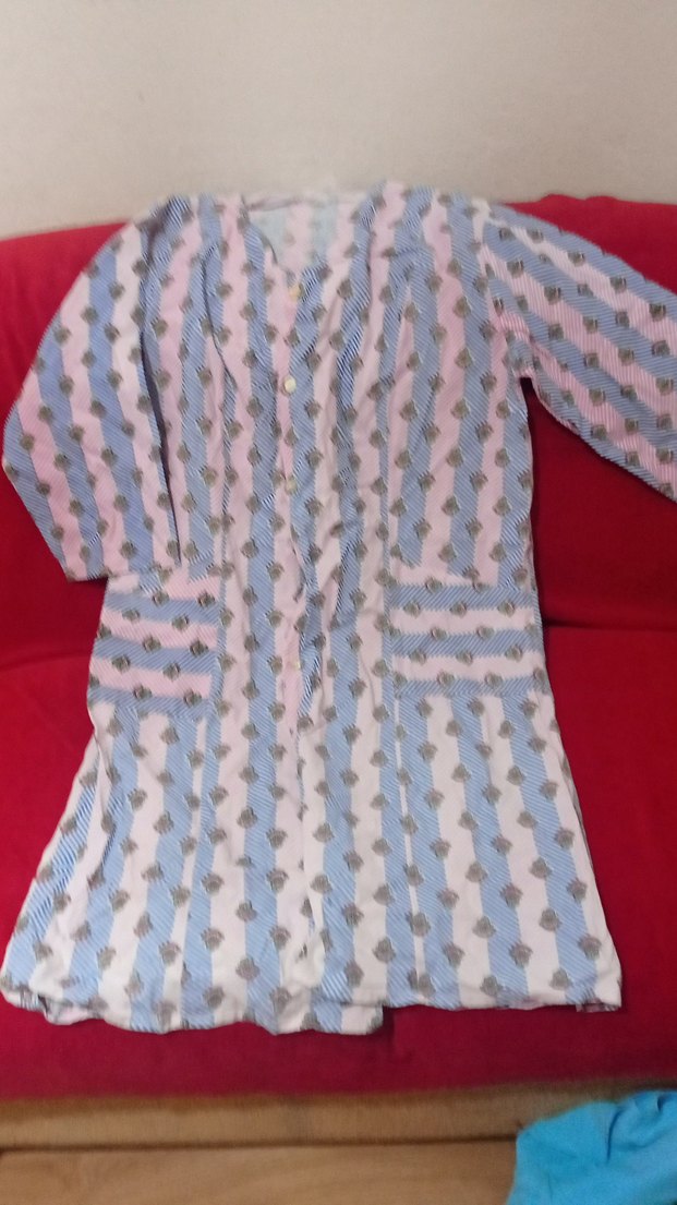 Bohem Çok Renkli Uzun Kollu Kadın sabahlık - Görsel 2