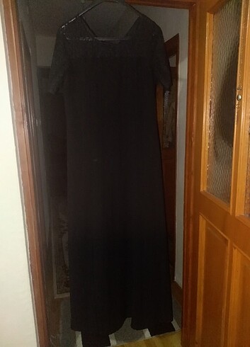 xl Beden siyah Renk Sırt dekolteli elbise 42 44 beden 