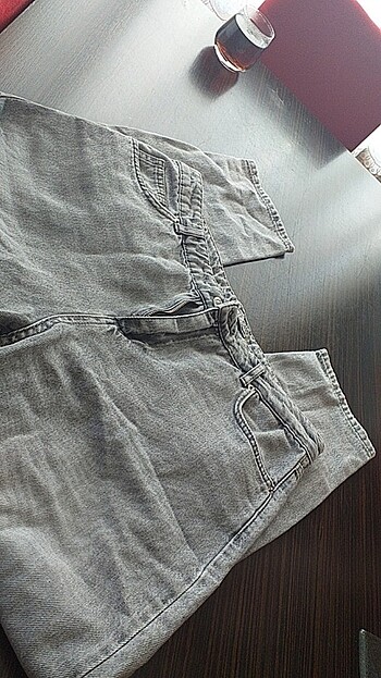 Zara 42 44 uyumlu gri jean orjinal 