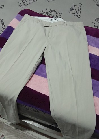 Zara Bej Regular Fit Erkek Pantolon