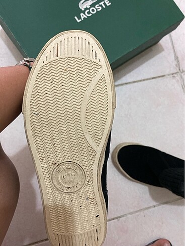 36 Beden siyah Renk Süet Lacoste bot