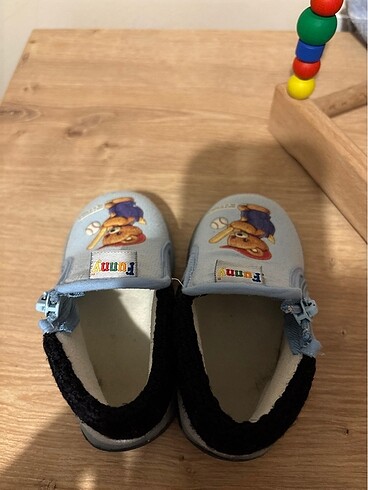 21 Beden mavi Renk Bebek ev ayakkabısı
