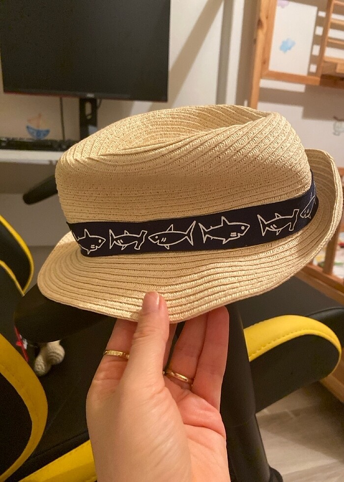 Bebek hasir sapka - Görsel 3