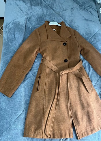 Taba rengi Kemerli Kadın Kaban - Görsel 3