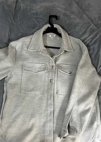 Düğmeli Gri Midi Kadın Ceket - Görsel 2