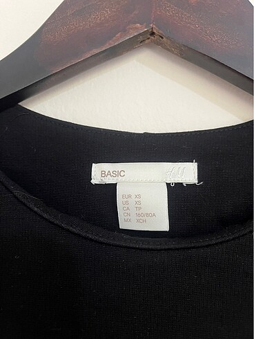 H&M Hm basic siyah elbise