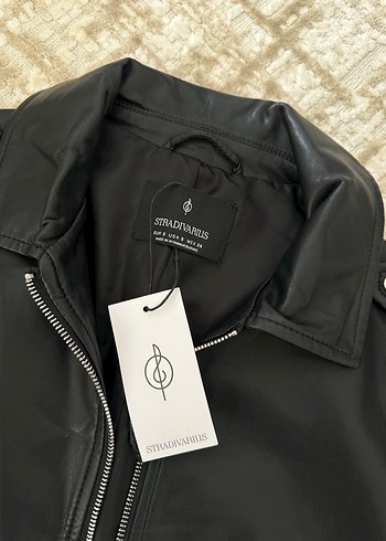Stradivarius deri ceket - Görsel 2