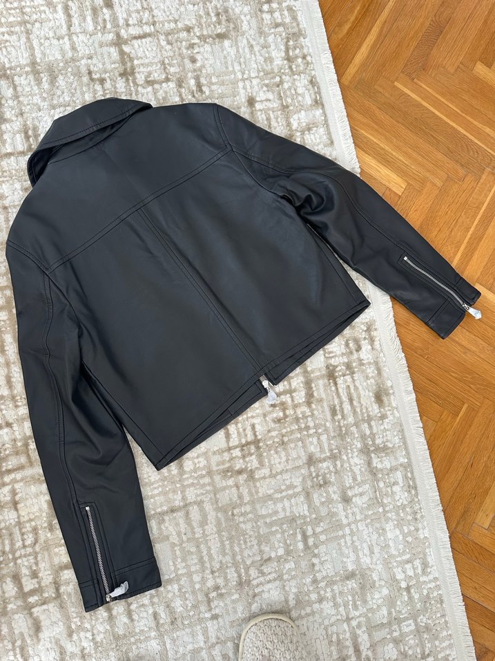 Stradivarius deri ceket - Görsel 4