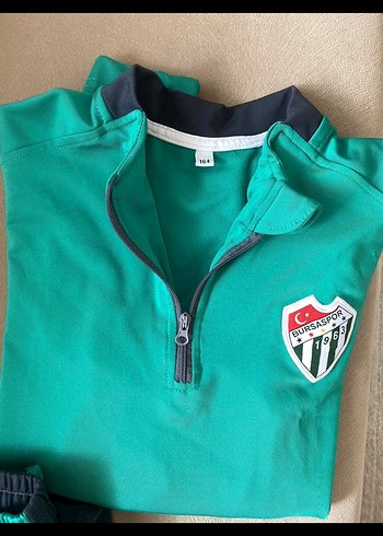 Bursastore Çocuk Fermuarlı Eşofman Takımı Yeşil - Görsel 4