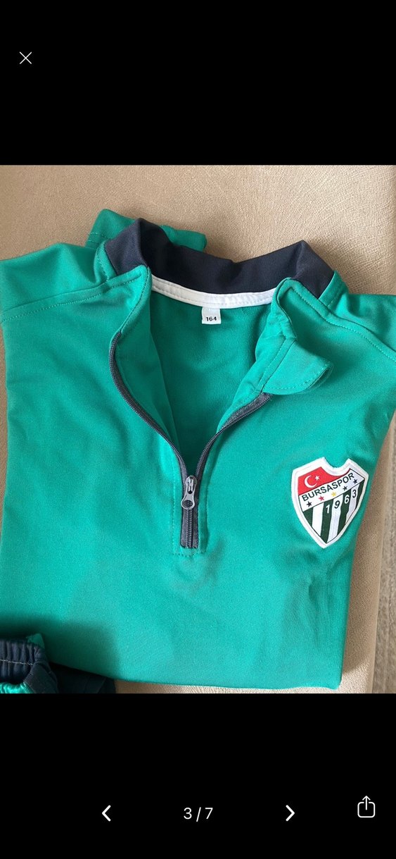 Bursastore Çocuk Fermuarlı Eşofman Takımı Yeşil - Görsel 4