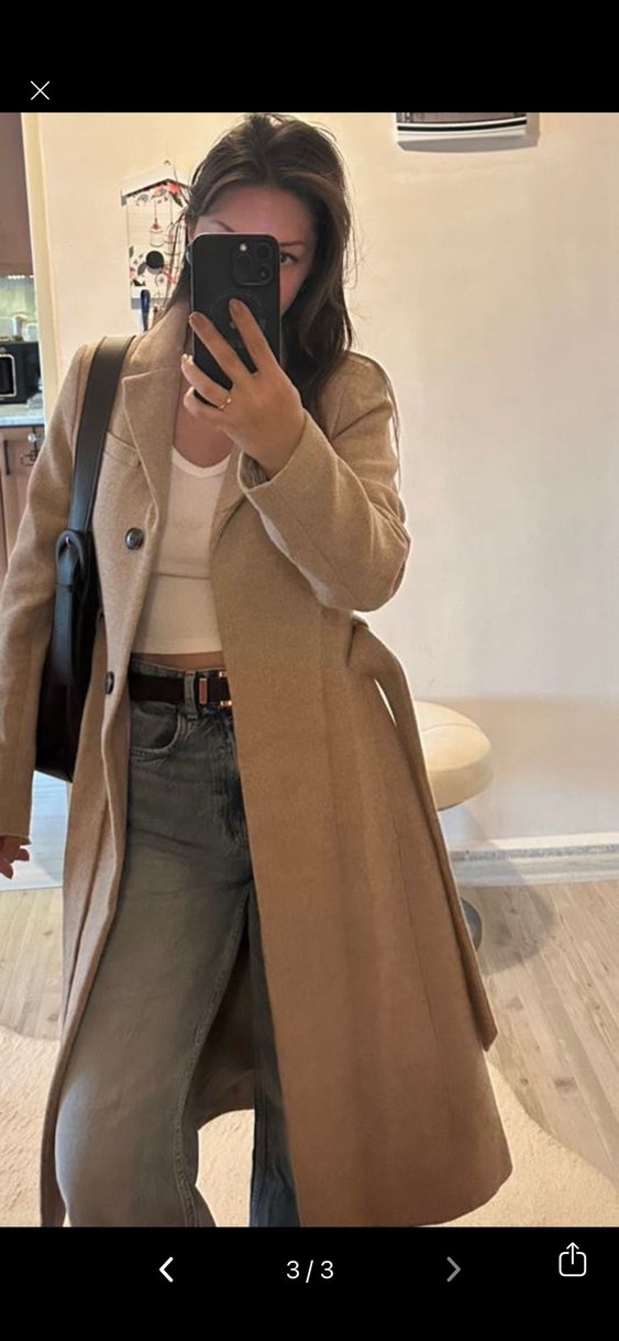 Kuşaklı Bej Kaban - Görsel 3