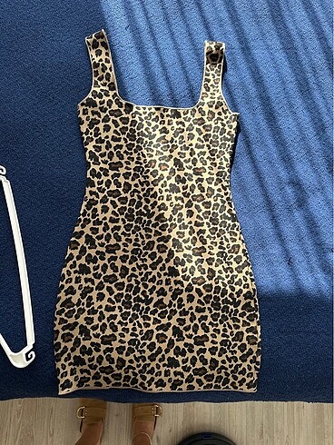 Zara leopar elbise - Görsel 5