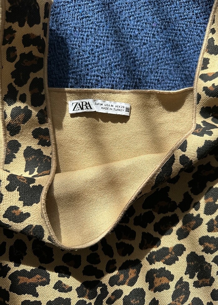 Zara leopar elbise - Görsel 3