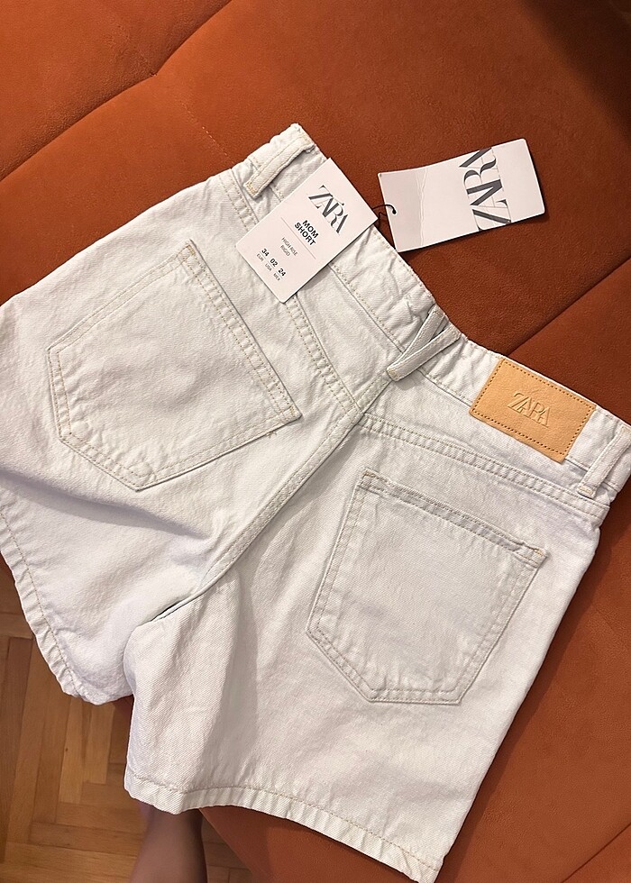Zara mom jean şort - Görsel 2