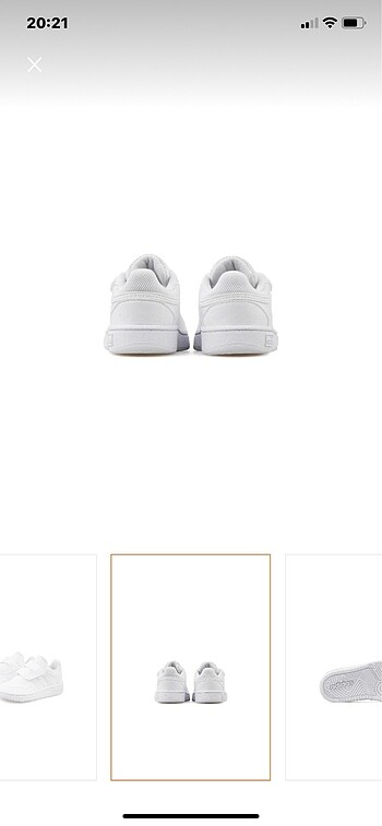 21 Beden beyaz Renk Adidas çocuk ayakkabısı 21 numara