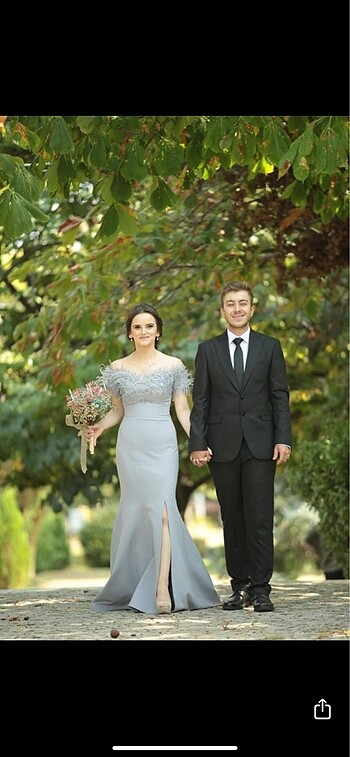 s Beden gri Renk Abiye