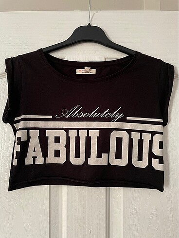 Bershka siyah crop