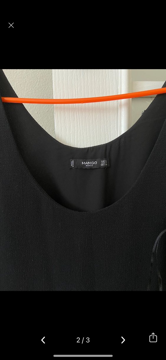 Mango siyah elbise - Görsel 2