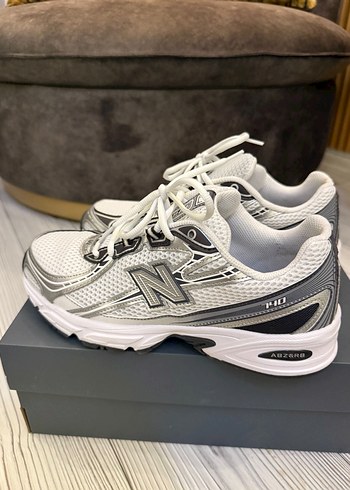 New Balance Beyaz Gri Spor Ayakkabı - Görsel 8