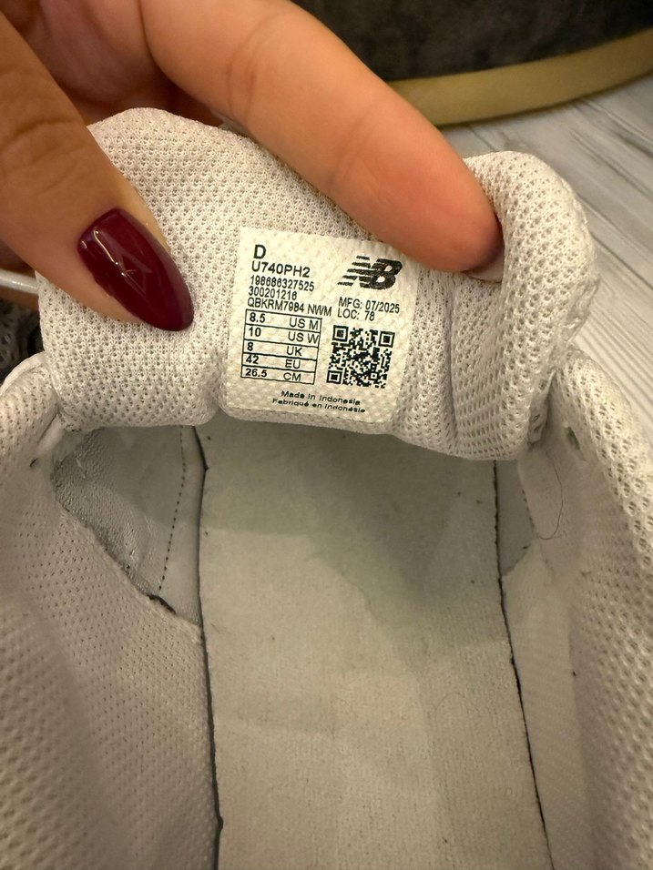 New Balance Beyaz Gri Spor Ayakkabı - Görsel 4