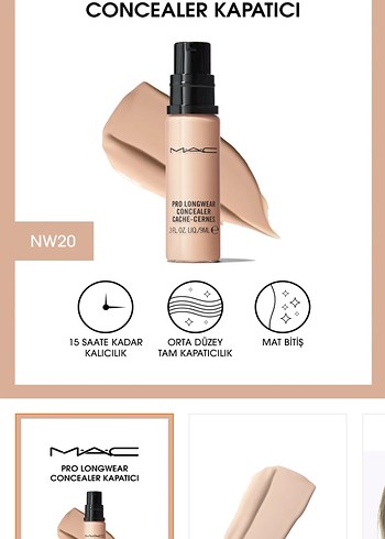 MAC Pro Longwear Kapatıcı NW20 Beige