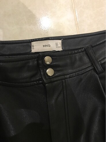 Mango Mango deri salaş pantalon