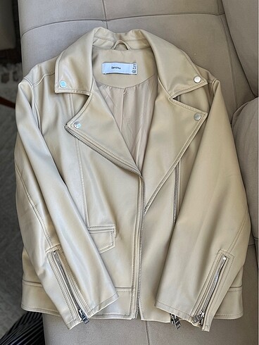 s Beden BERSHKA oversize deri ceket