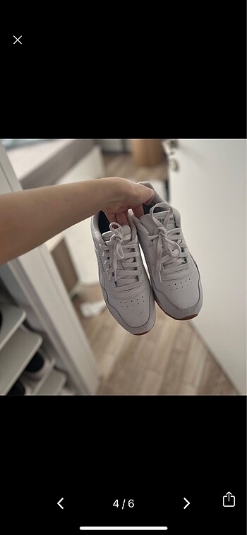 38,5 Beden beyaz Renk Reebok Classic Leather spor ayakkabı