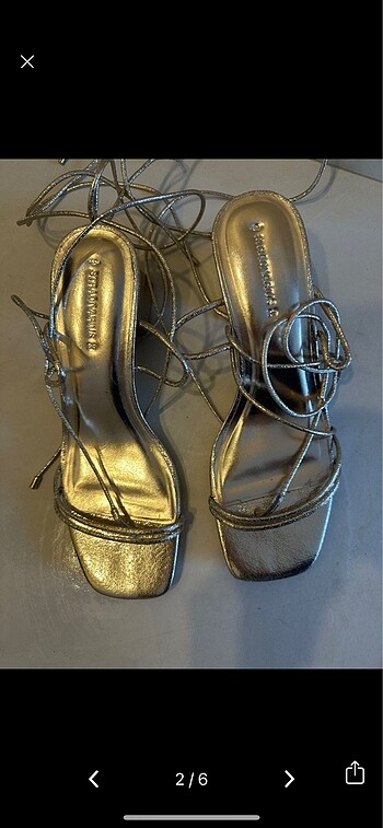 Stradivarius Stradivarius gold sandalet
