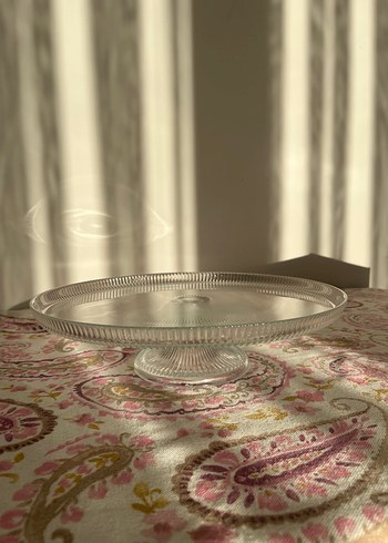 Vintage Cam Kapaklı Kek Standı - Görsel 2